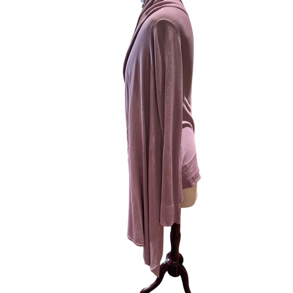 BCBGMaxazria Front Drape Sweater, Lavender, Silk Blend, Sx XS, GUC - Picture 4 of 7